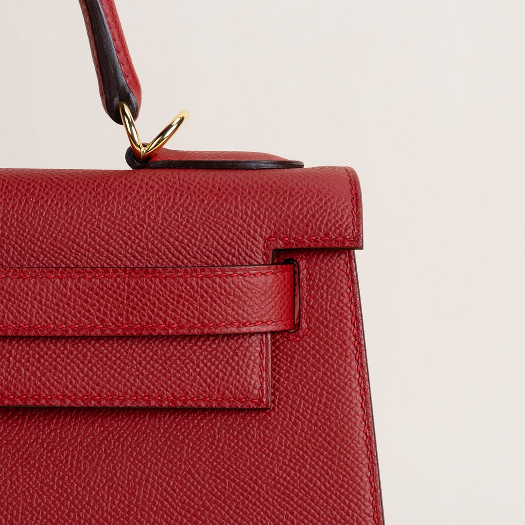 Kelly28 Epsom Q5 Rouge casaque GHW