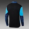 2025/2026 Olympique de Marseille Half-Pull Training Suit Blue-Black Football Jersey Set