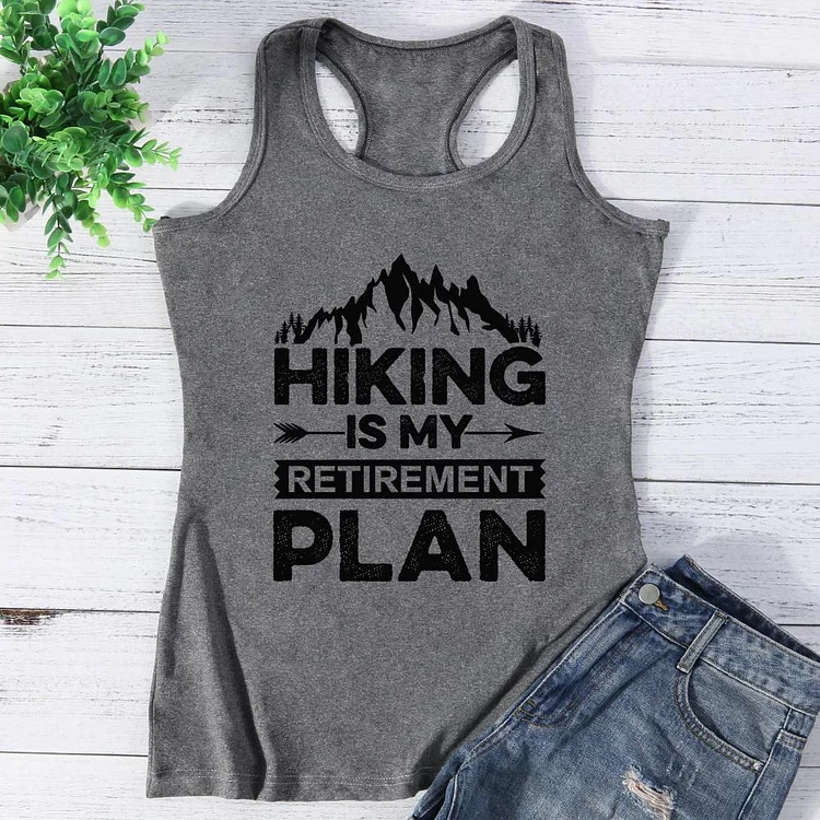 Hiking is my retirement plan Vest Top-Annaletters