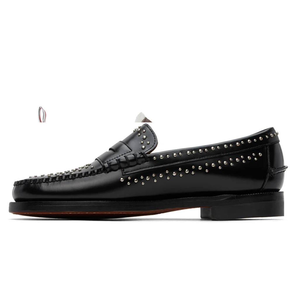 Merumote Gentleman's Oxford Loafers Shoes Rivet Stone Man's Shoes Party Wedding Banquet Shoes-MERUMOTE