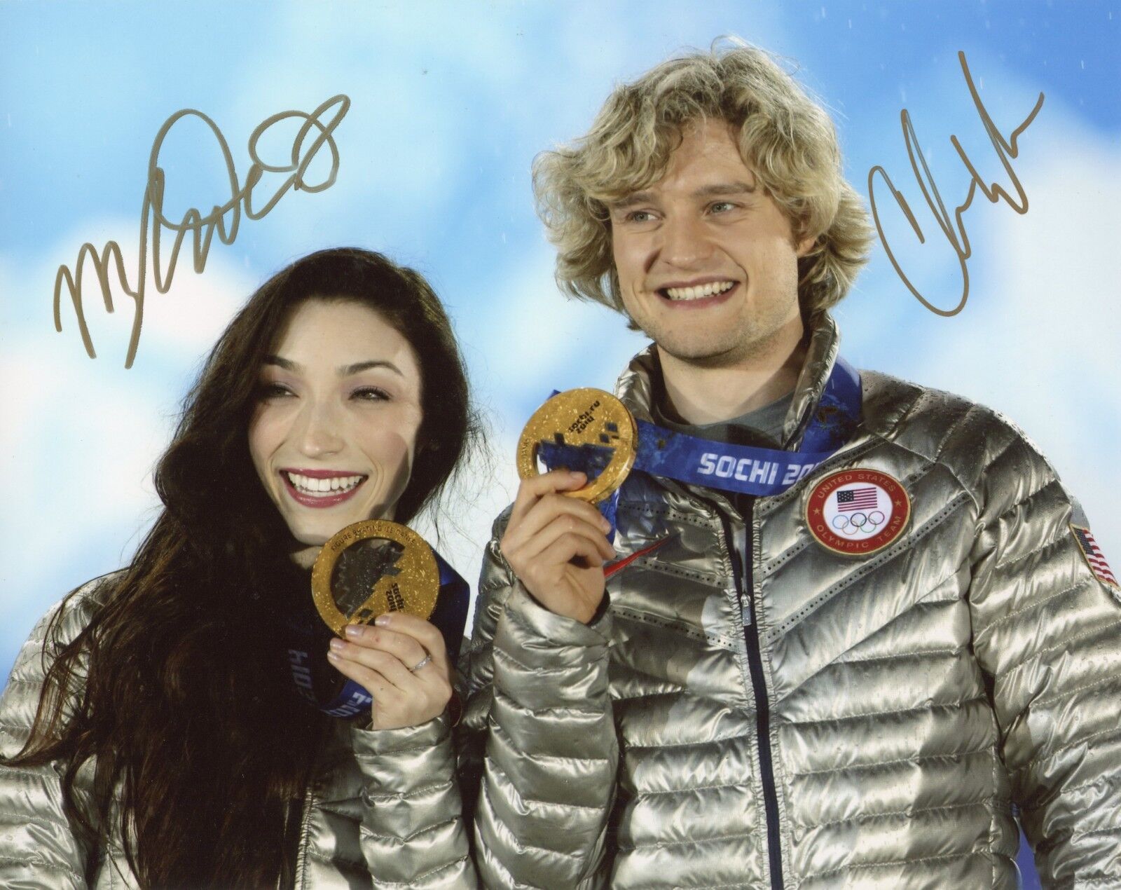 ~ MERYL DAVIS & CHARLIE WHITE Authentic Hand-Signed USA Ice Dancers