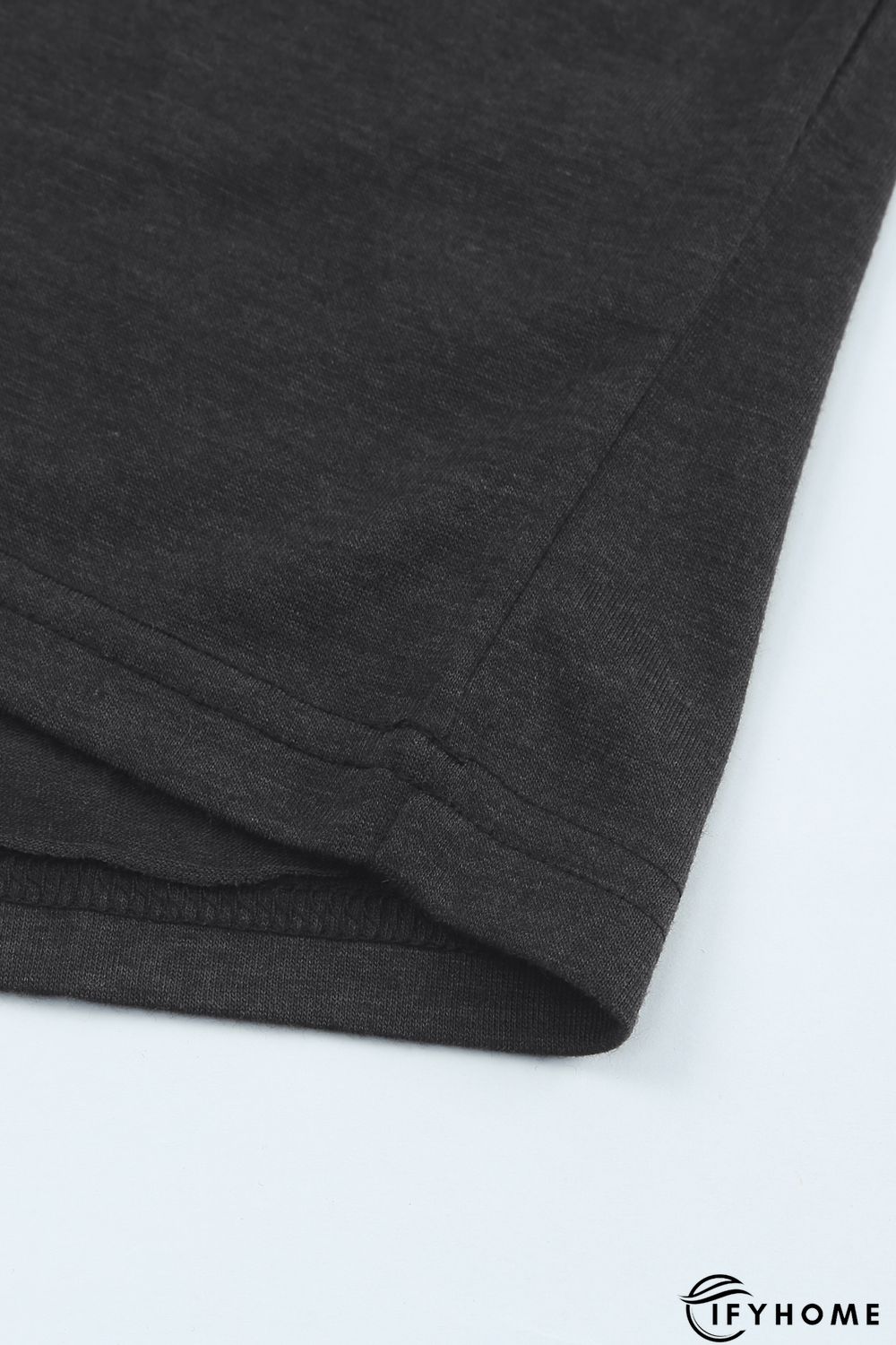 Gray Solid Basic Crewneck Short Sleeve Men\'s T-shirt | IFYHOME