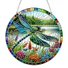 (Upgrade Size)DIY Double Sided Effect Diamond Painting Hanging Pendant Kit (Dragonfly)