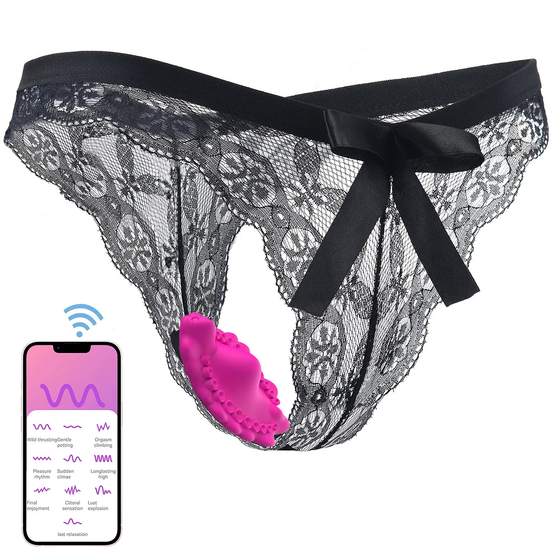 Wireless / App Remote Control 2-in-1 Wearable Vibrator With Panty