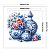 Blue And White Porcelain And Flowers-11CT Stamped Cross Stitch 40*40cm/15.75*15.75in