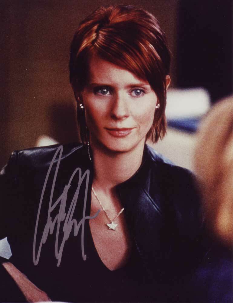 Cynthia Nixon In-Person AUTHENTIC Autographed Photo Poster painting SHA #11575