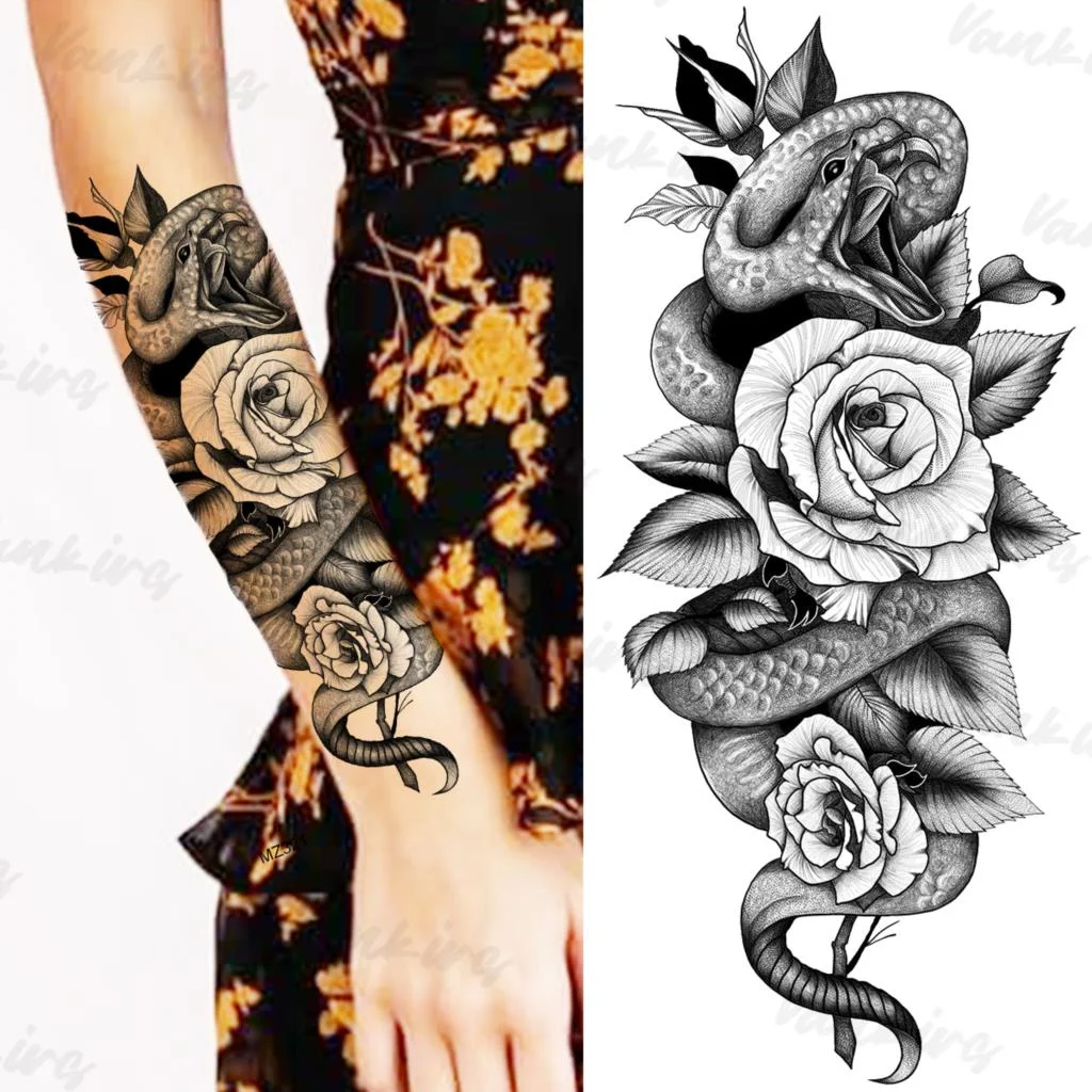 Sdrawing Peony Temporary Tattoos For Adults Women Realistic Butterfly Flower Flora Fake Tattoo Sticker Arm Waist Tatoos