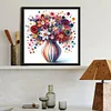 Diamond Painting-DIY Full Round Drill Beautiful Vase Bouquet(40x40cm)