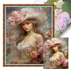 Victorian Woman-11CT Stamped Cross Stitch 40*50cm/15.75*19.69in