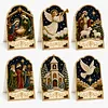 6pcs DIY Holy Night Diamond Painting 3D Greeting Card
