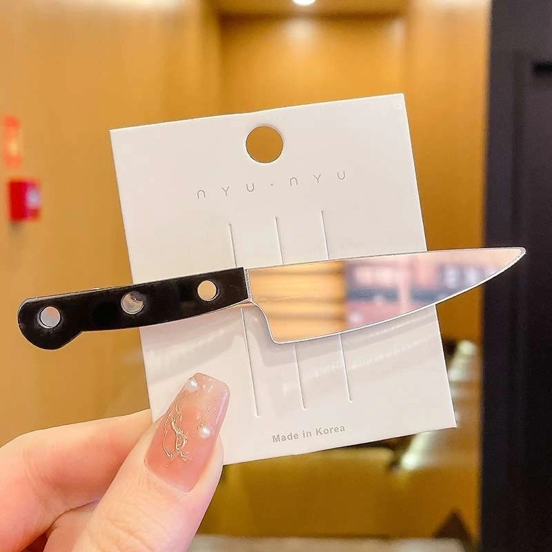 Halloween Funny Cool Style Women’s Scissors Bulb Mixed Materials Hair Clip