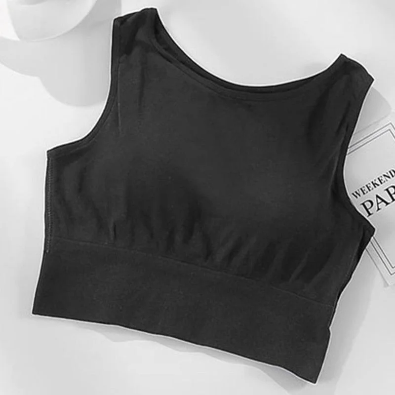 Tank Crop Tops for Girls Female Camisole Fashion Solid Color Lounge Underwear for Women Lingerie Femme Push Up BodyShaper