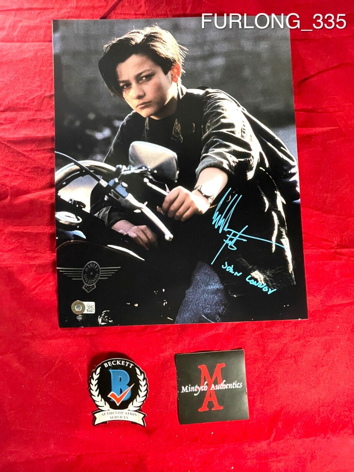 EDWARD FURLONG AUTOGRAPHED SIGNED 11x14 Photo Poster painting! TERMINATOR 2 JOHN CONNOR! BECKETT