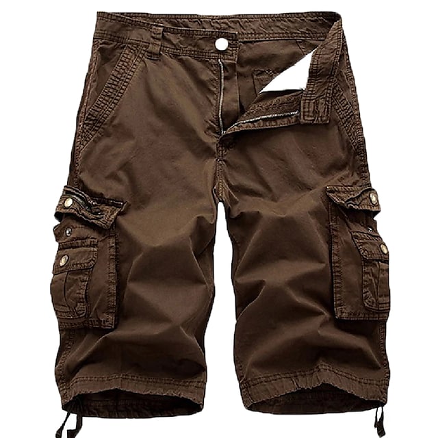 Brown cargo shorts color option