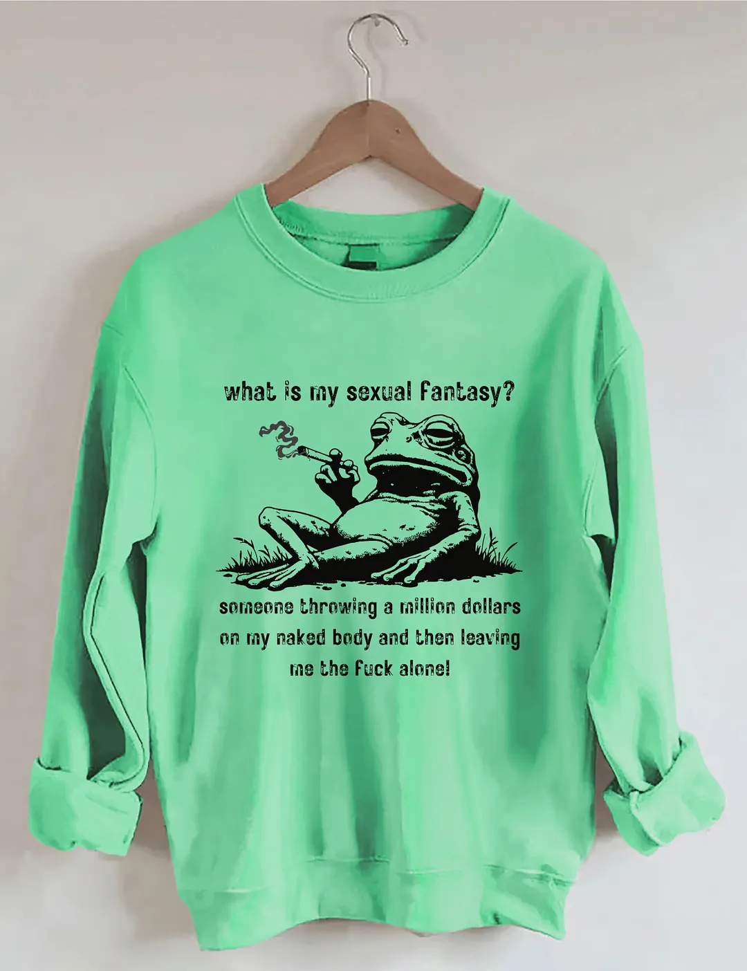 Funny Frog Graphic Sweatshirt