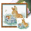 Bunny-14CT Stamped Cross Stitch 32*29cm/12.6*11.42in tapestrymarket