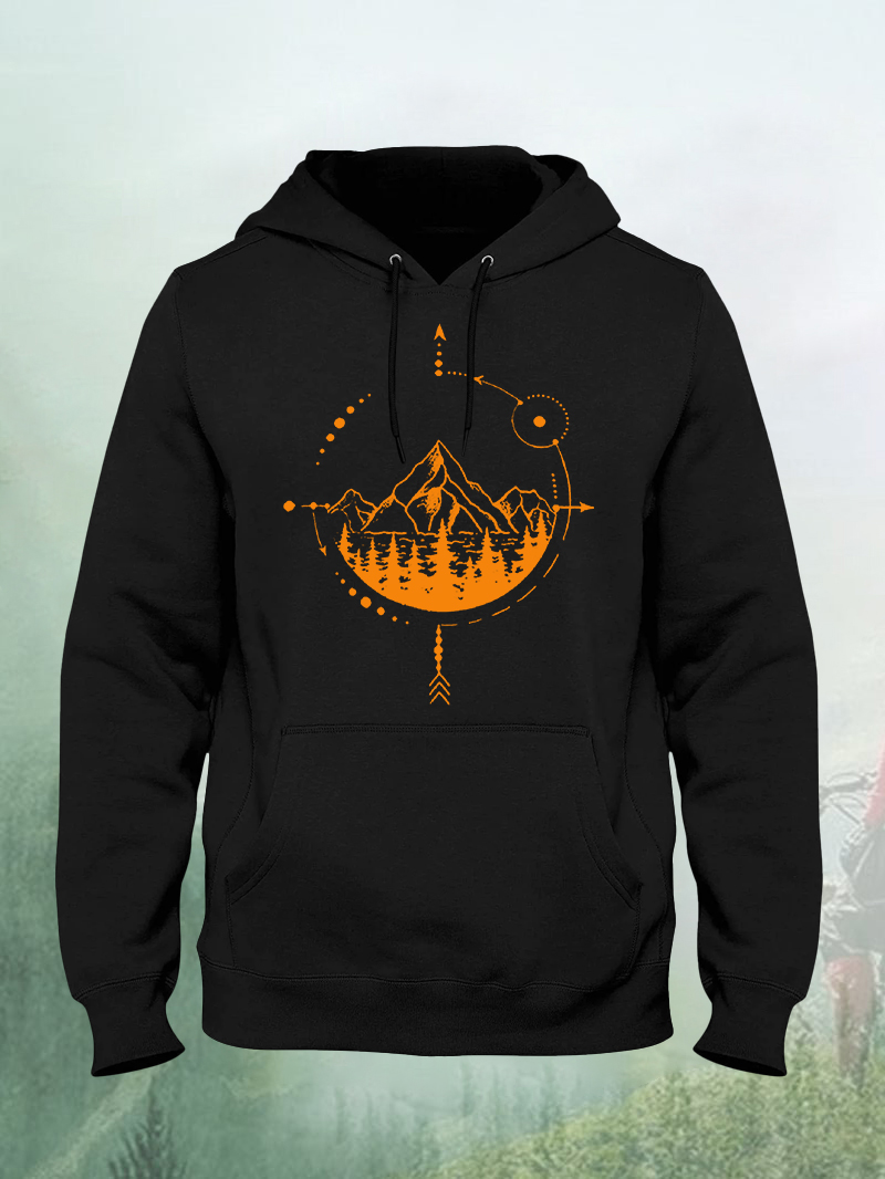 Men's Rose Gold Geometric Abstract Hoodie