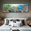 (Counted/Stamped)(Big Size) 11CT Underwater World - Cross Stitch 90*30cm/35.43*11.81in