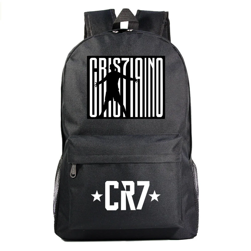 Buzzdaisy Cristiano Ronaldo Waterproof Canvas Backpack with 15-Inch Laptop Compartment