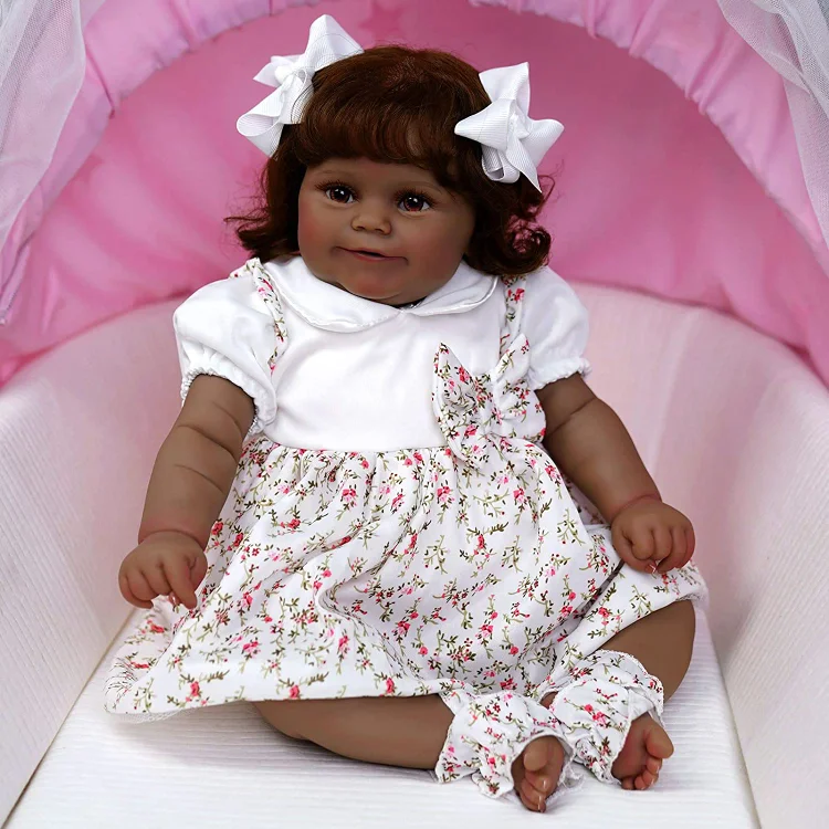 Full Silicone Reborn Baby Dolls with Lifelike African American