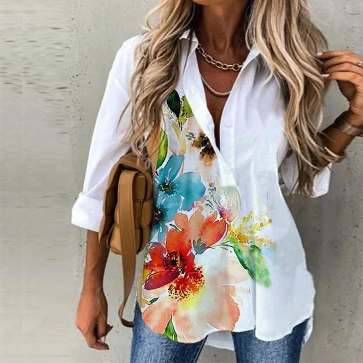 Floral Long Sleeve Shirt