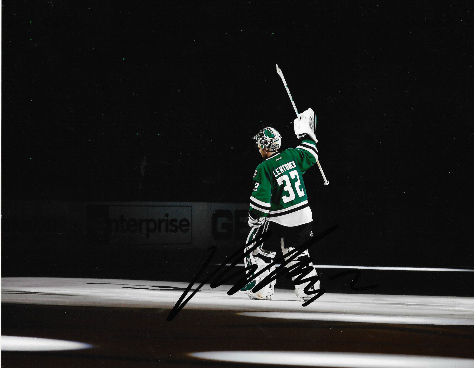 Dallas Stars Kari Lehtonen Signed Autographed 8x10 NHL Photo Poster painting COA H