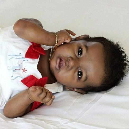 [Heartbeat💖 & Sound🔊] African American 20'' Silicone Black Reborn Babies Toddler Doll Girl Elaine, Birthday Present Toy 2023 -Creativegiftss® - [product_tag] Creativegiftss®