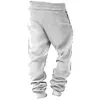 Men's Vintage American Flag Print Pocket Casual Athletic Elastic Waist Trousers by Inlyline