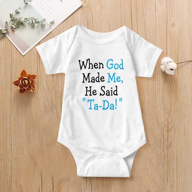 Funny Letter Printed Baby Romper