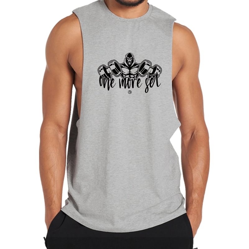 Cotton One More Set Men's Tank Top tacday