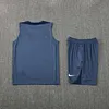 2025/2026 Psg Paris Pre-Match Training Haze Blue Vest+Shorts Football1:1 Thai Quality