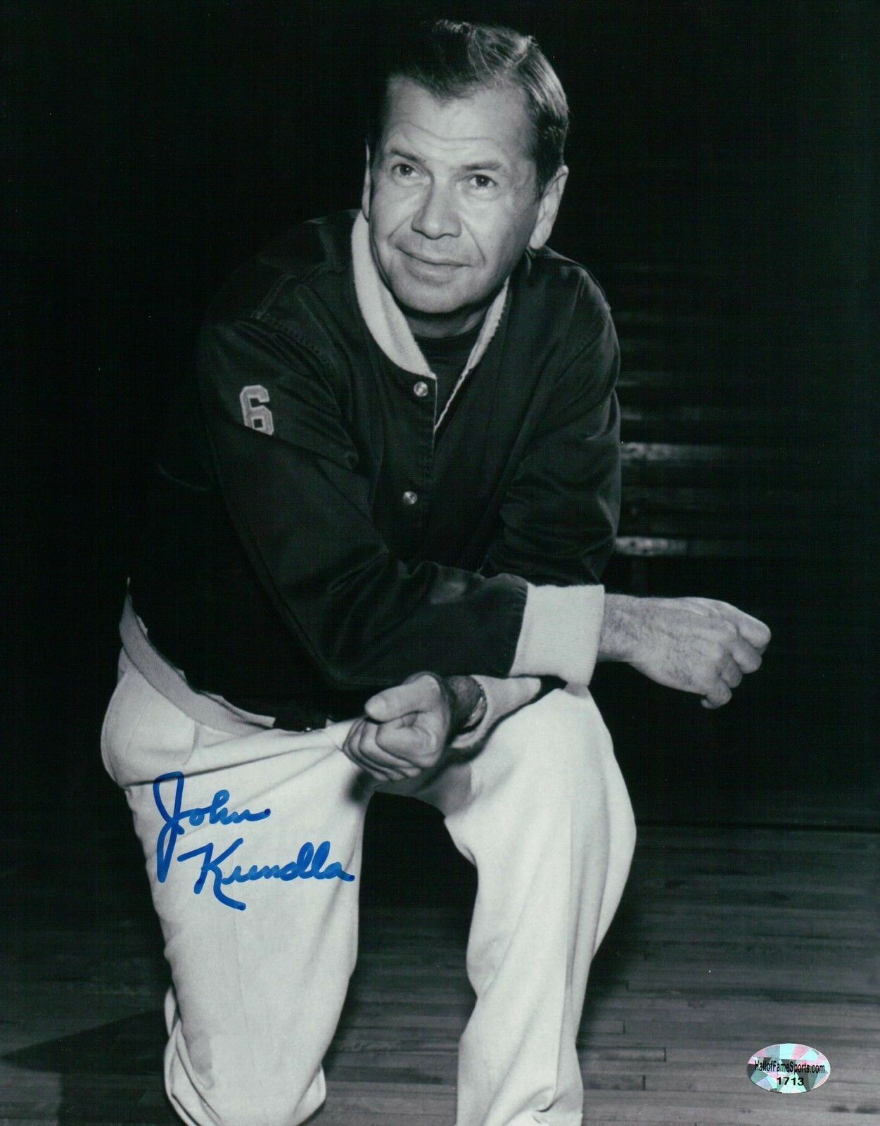 John Kundla Signed 8X10 Autograph Photo Poster painting 2 Line Lakers Hall of Fame Coach