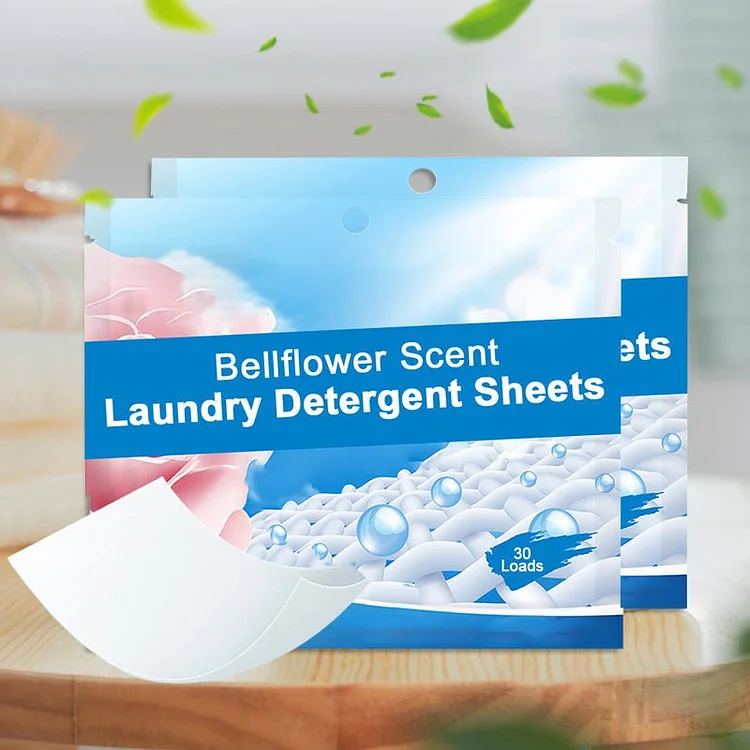 Bellflower Scent Laundry Detergent Sheets (30 Loads)