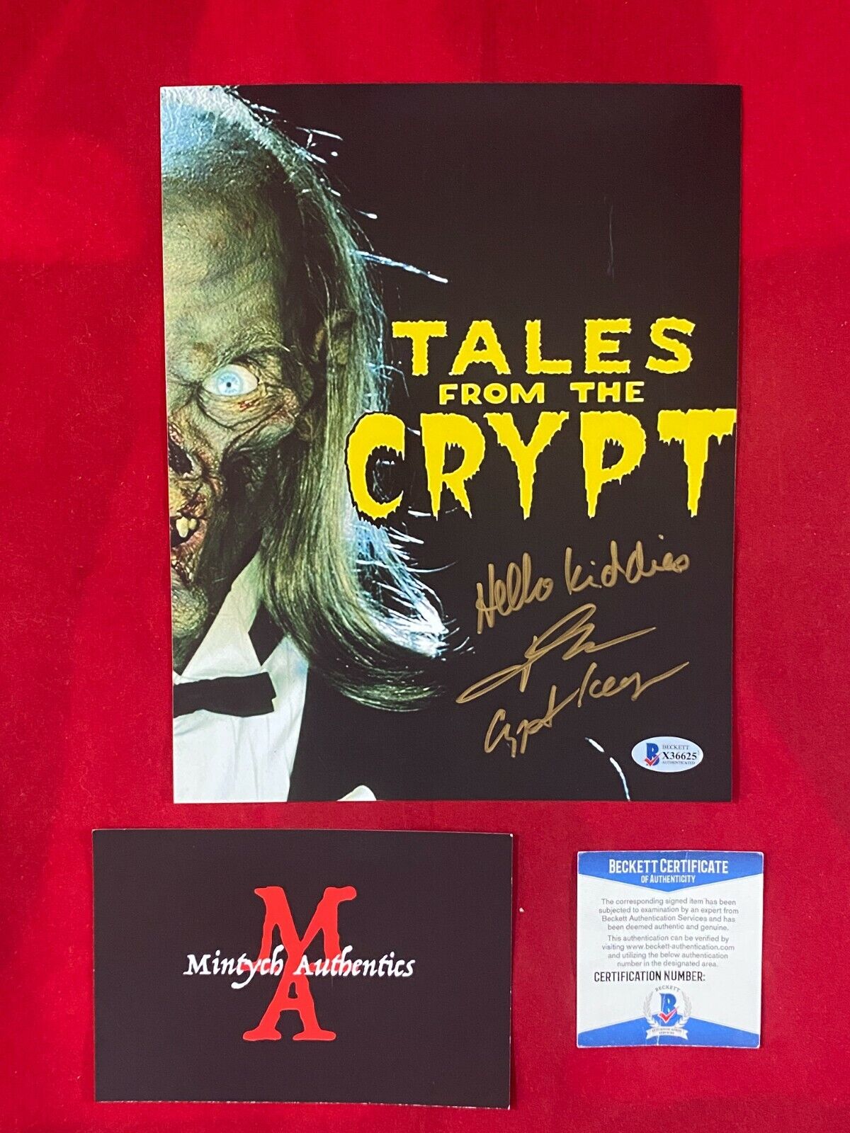 JOHN KASSIR AUTOGRAPHED SIGNED 8x10 Photo Poster painting! TALES FROM THE CRYPT! BECKETT COA!