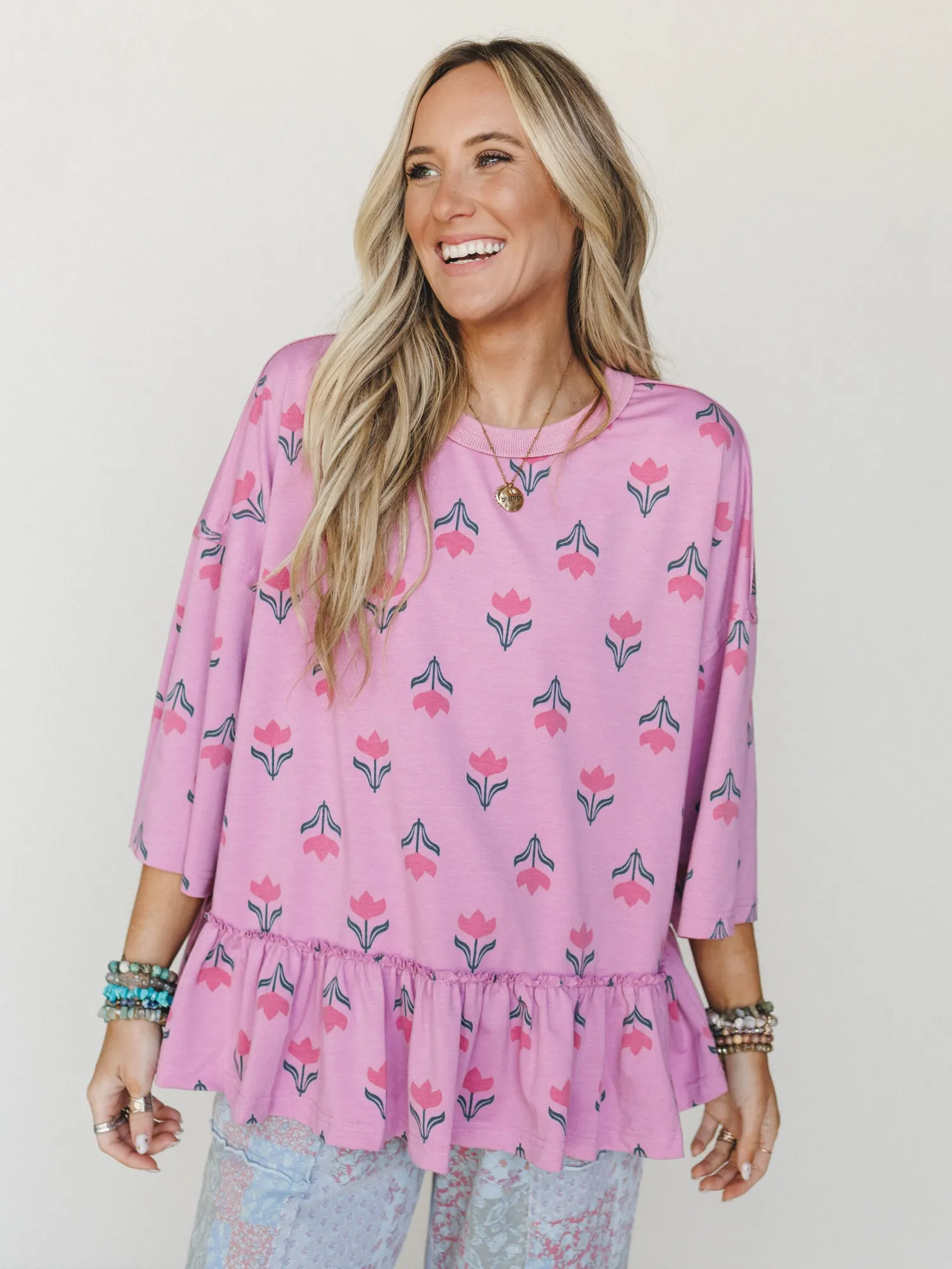 Little Moments Tee  - Dusty Rose