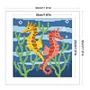 Little Seahorse-9CT Stamped Cross Stitch Bead Embroidery 20*20cm