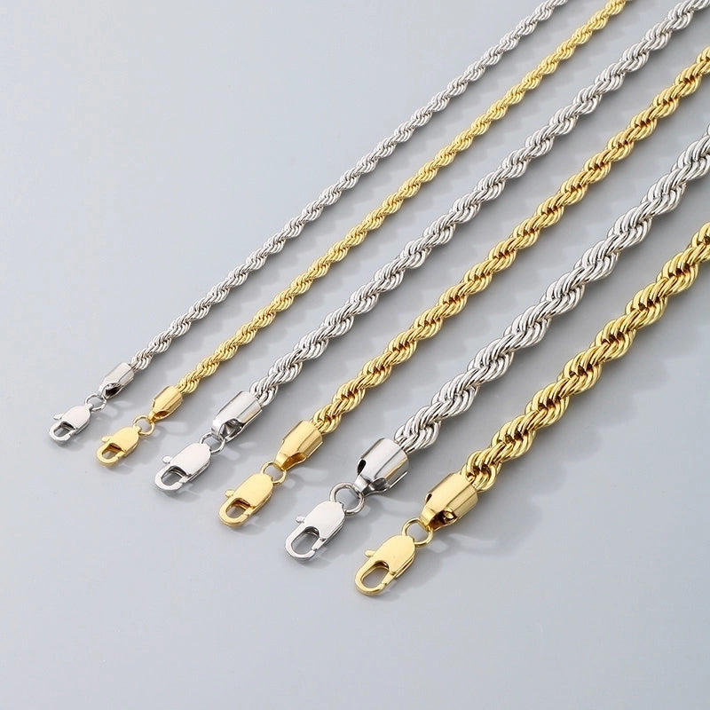 Minimalist Geometric 304 Stainless Steel 18K Gold Plated Unisex Necklace