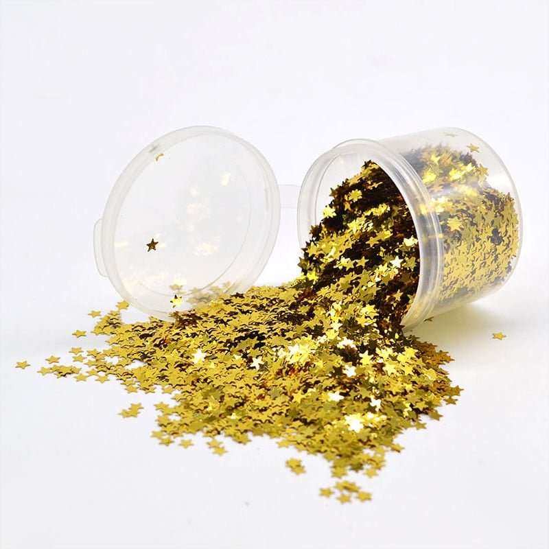 10g/Box 3mm Glitter Acrylic Star Table Confetti Sprinkles Birthday Party Wedding Decoration Sparkle Gold Stars Party Supplies