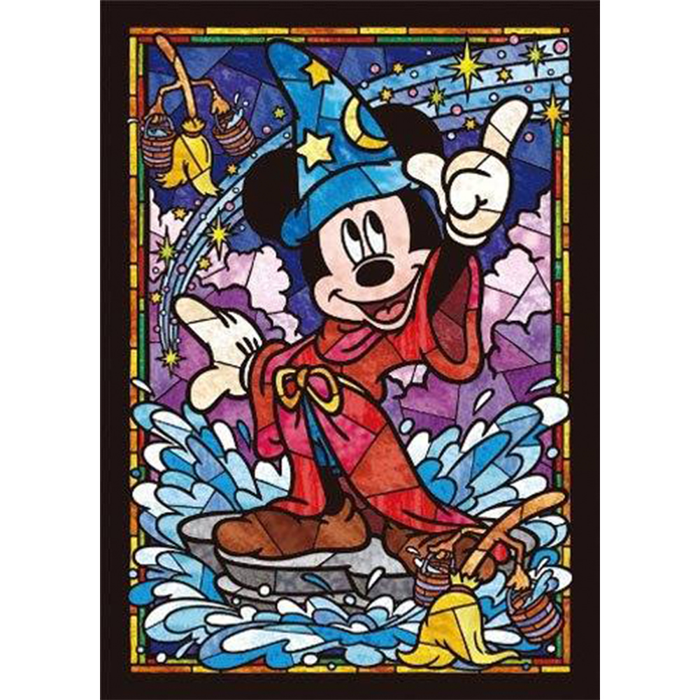 Window Grilles-Disney Mickey Mouse Clubhouse Mickey Mouse (40*56CM) 11CT Stamped Cross Stitch gbfke