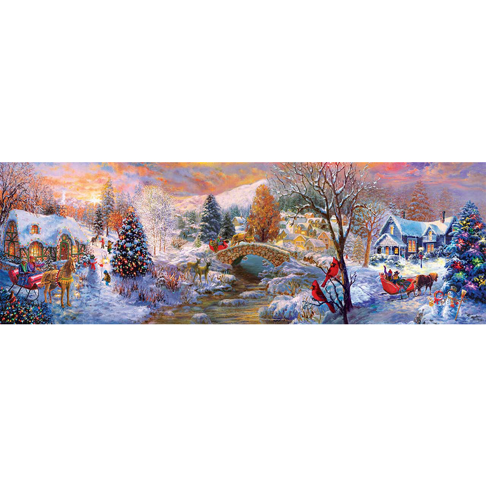 

Christmas Town - Round Drill Diamond Painting - 90*30CM (Big Size), 501 Original