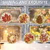 6 pi&egrave;ces de feuilles d&rsquo;automne, peinture en diamant maison, d&eacute;corations, d&eacute;corations, pendentifs