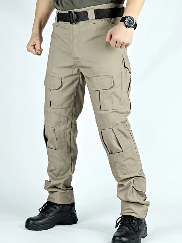 Men's Cargo Pants Pocket Plain Camouflage Comfort Breathable