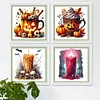 8pcs Halloween-11CT Stamped Cross Stitch Set 12.5*12.5cm/4.92*4.92in tapestrymarket