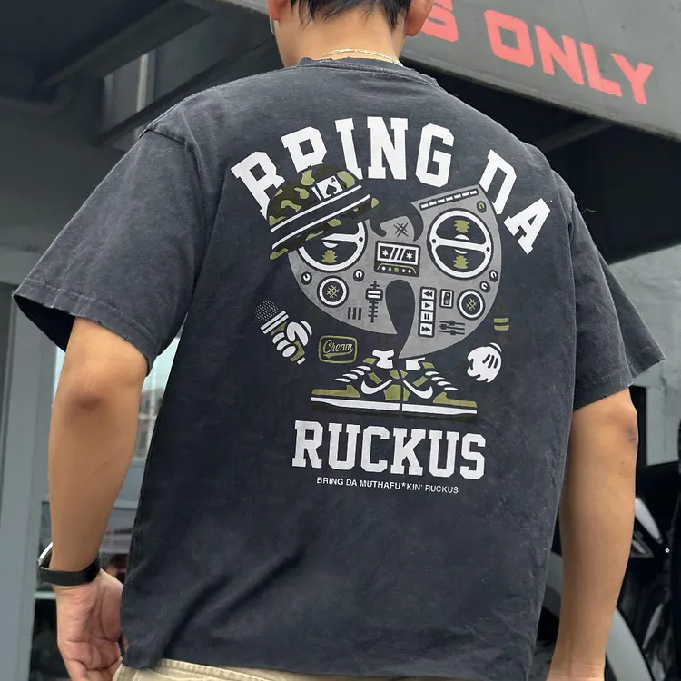 Bring Da Ruckus Bring Da Muthafu*King' Ruckus Printed T-shirt