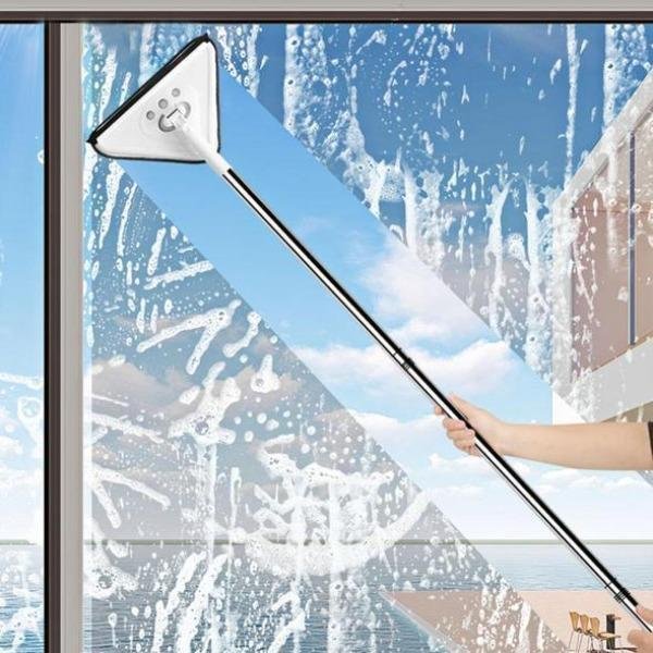 360 Degree Rotatable Adjustable Triangle Cleaning Mop - vzzhome