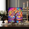 (Framed)Diamond Painting -DIY Round Drill Tree of Life with Frame(25x25cm)