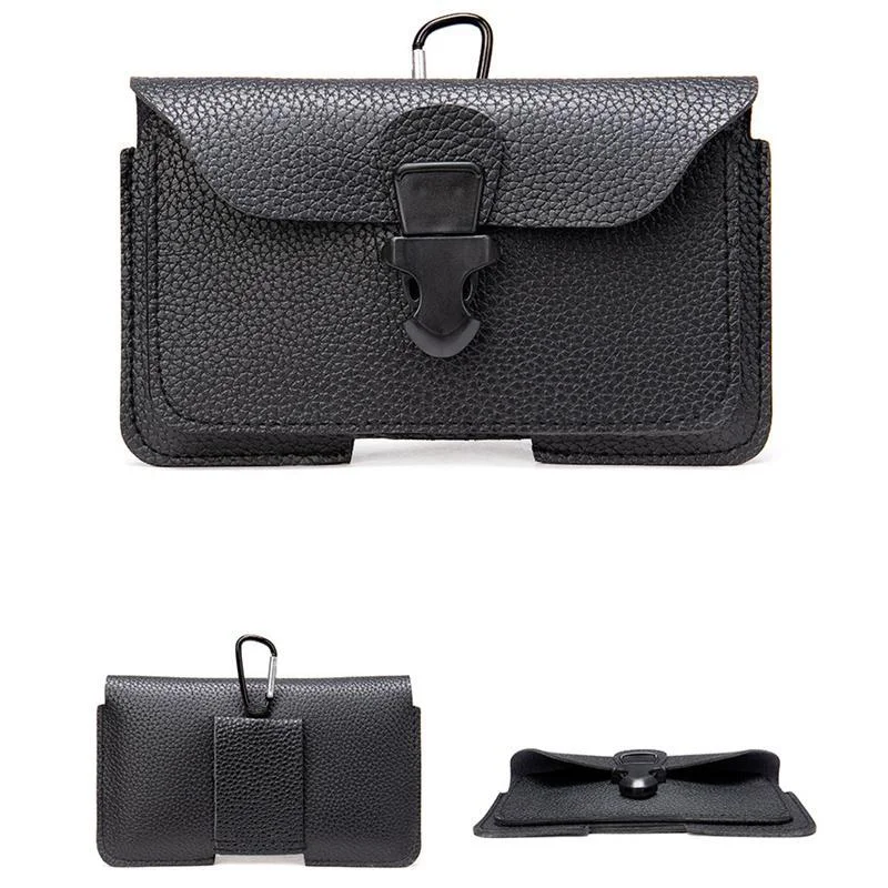 Men's Soft Waist Bag Mobile Phone Bag Belt Bag