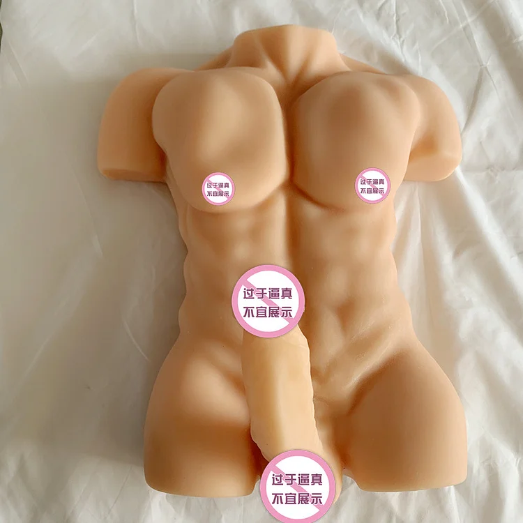 Universal Realistic Half-Body Male Sex Doll – Lifelike Torso with Inverted Butt for Solo Play