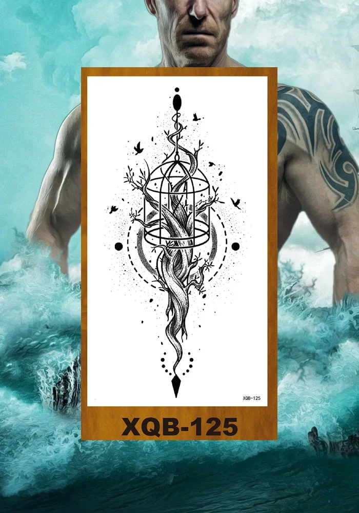 Temporary Tattoo Sticker Man Woman Arm Body Art Fake Tatoo Buddha Bodhisattva Believer Religion Valkyrie Female Warrior Goddess