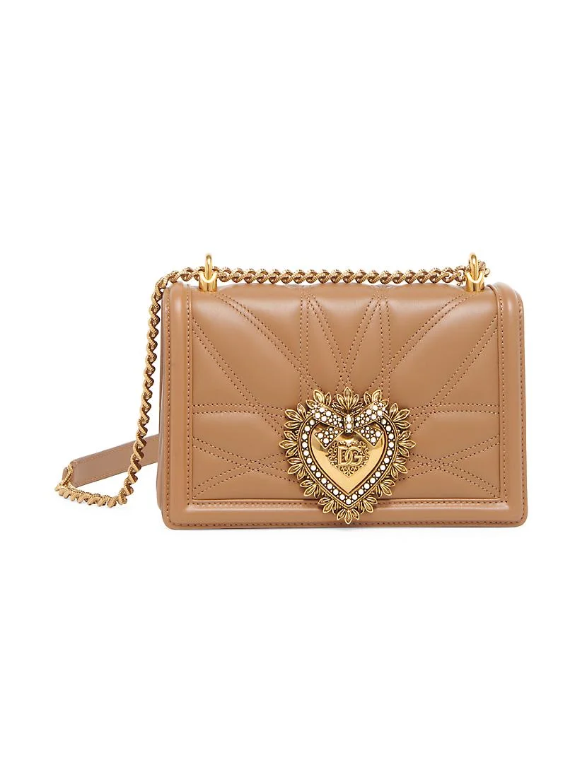 Dolce&Gabbana Devotion Quilted Leather Shoulder Bag